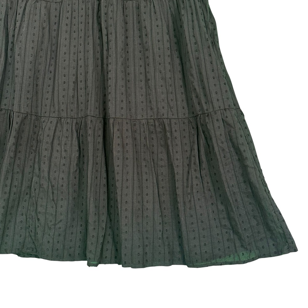 Arula Swiss Dot Tiered Babydoll Dress Tunic Black Sleeveless‎ Lined 2X Plus B - Picture 10 of 15